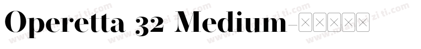 Operetta 32 Medium字体转换
